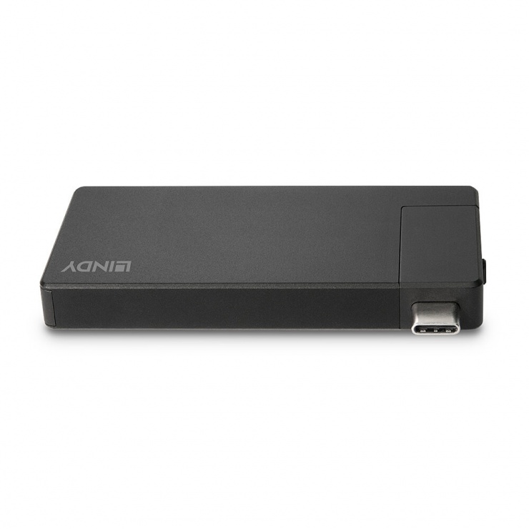 Adaptor USB 3.2 type C la HDMI 4K60Hz/USB-A + PD 100W, Lindy L43336 100W imagine noua tecomm.ro