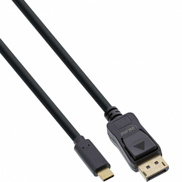 Cablu USB type C la Displayport 4K60Hz T-T 5m, InLine IL64125 4K60Hz imagine noua tecomm.ro
