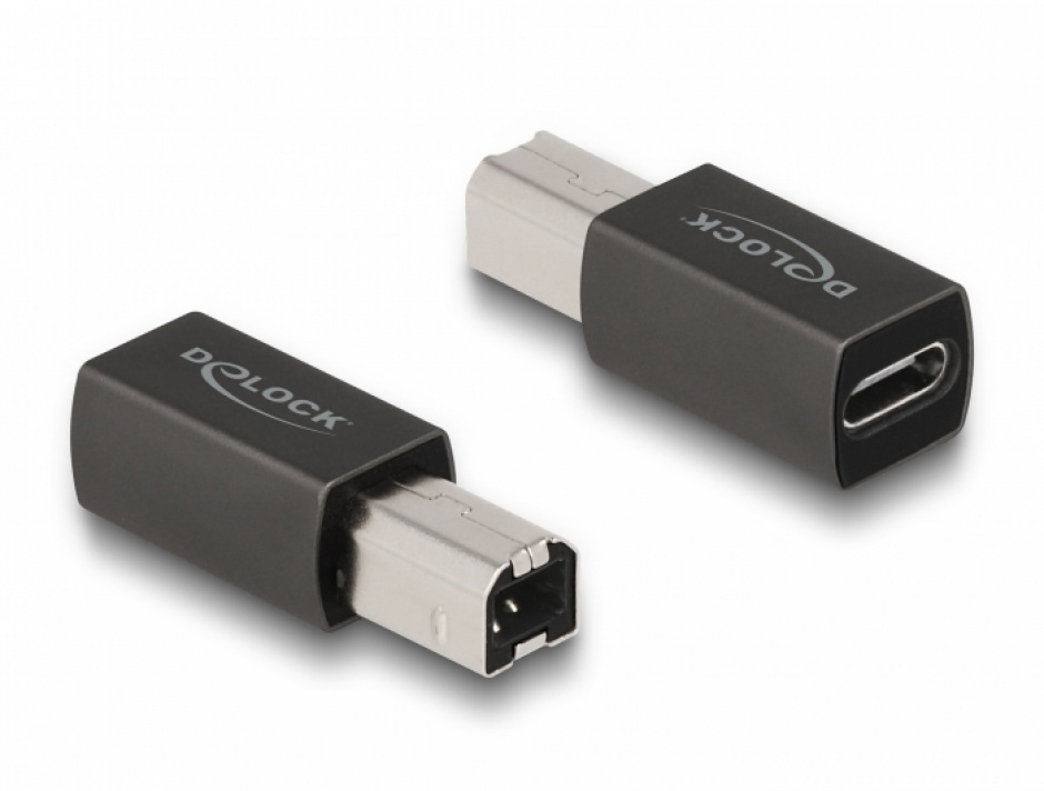 Adaptor USB 2.0 type C la USB-B M-T, Delock 65839 2.0 imagine noua 2022