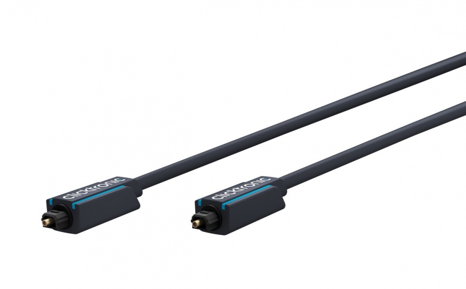 Cablu audio optic digital Toslink cu adaptor mini Toslink 10m, Clicktronic CLICK70372 imagine noua