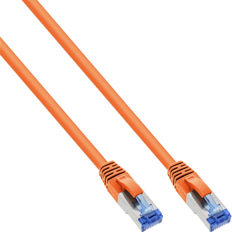 Cablu de retea RJ45 Cat.6A SFTP PiMF 15m Orange, InLine IL76815O (PiMF-) imagine noua tecomm.ro