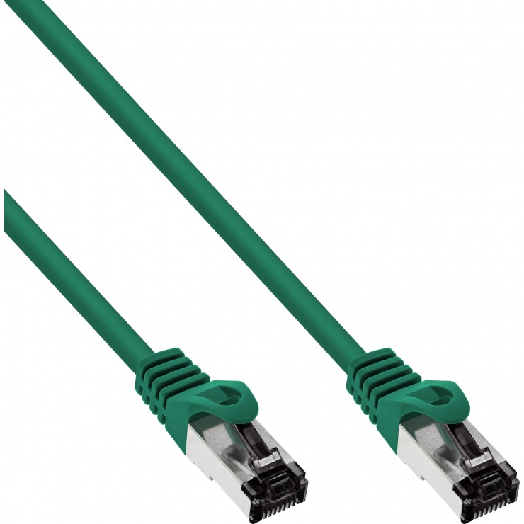 Cablu de retea RJ45 S/FTP PiMF Cat.8.1 LSOH 1m Verde, InLine IL78801G Cablu