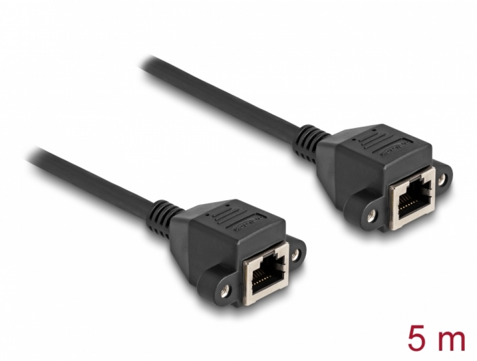 Cablu SFTP RJ50 M-M 5m, Delock 80202 5m imagine noua 2022