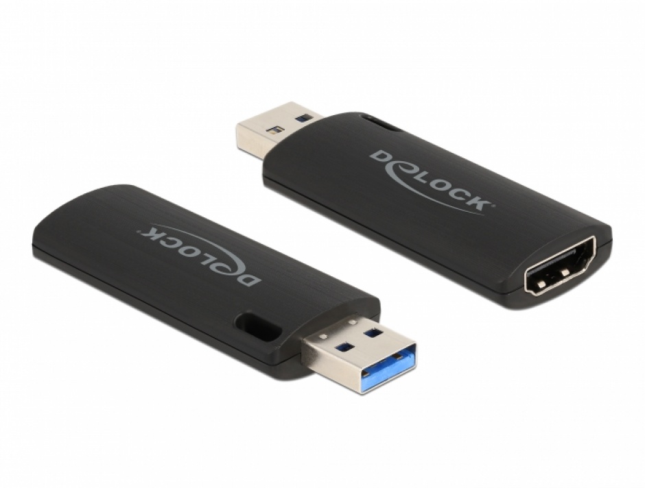 Placa de captura HDMI 4K30Hz la USB-A, Delock 88307 conectica.ro imagine noua 2022