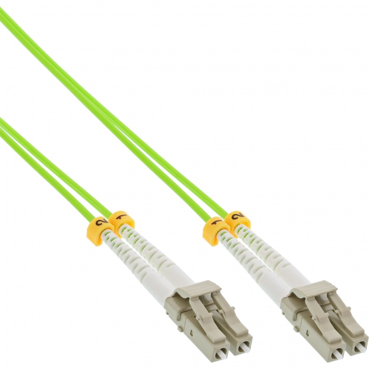 Cablu fibra optica LC-LC OM5 Duplex Multimode 25m, InLine IL88525Q (25M imagine noua tecomm.ro
