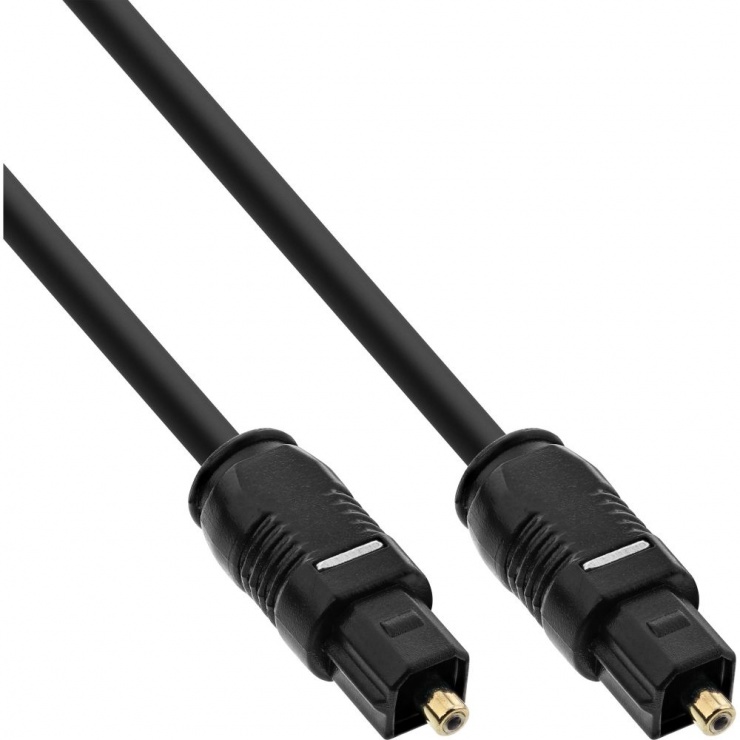 Cablu audio optic digital Toslink SPDIF 15m, InLine 89916 15m imagine noua 2022