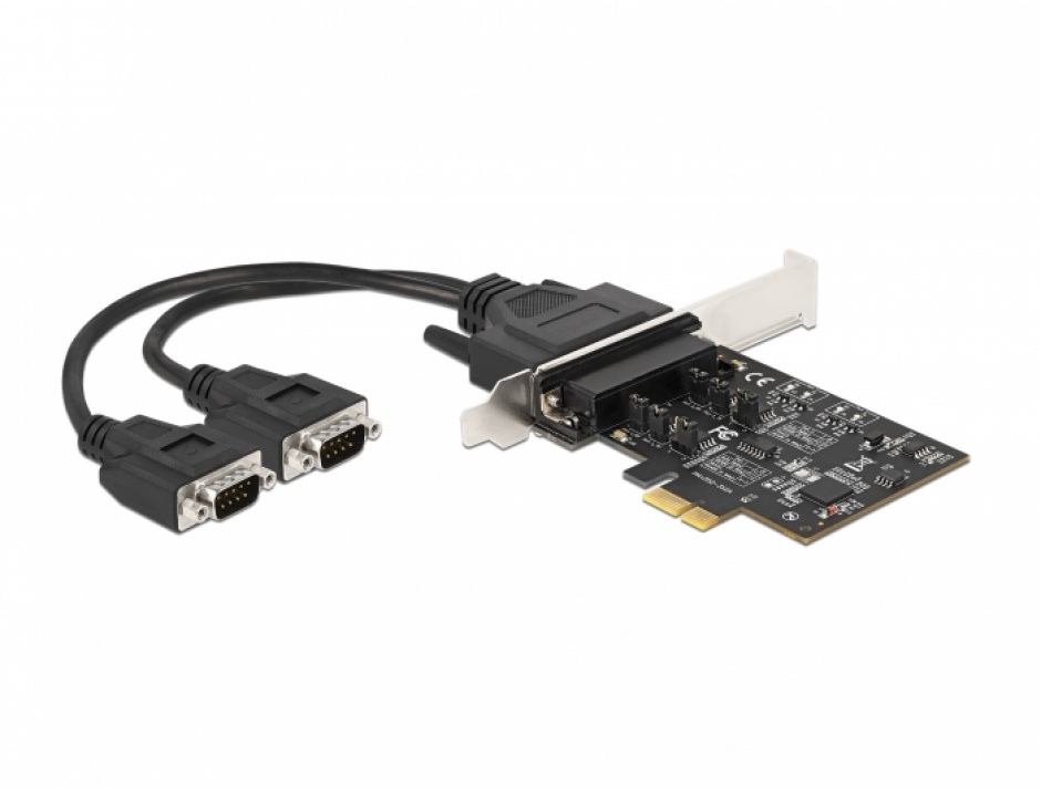 PCI Express Card la 2 x Serial RS-422/485 cu 15kV ESD protection, Delock 90048 15kV imagine noua