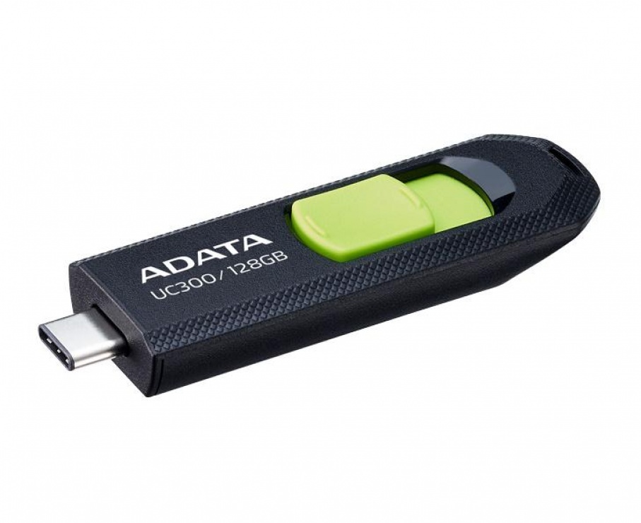 Stick USB 3.2 type C 128GB Negru, A-DATA ACHO-UC300-128G-RBK