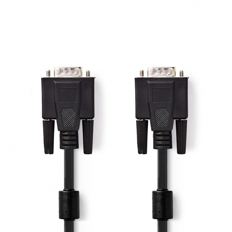 Cablu VGA T-T 10m Negru, Nedis CCGB59000BK100 imagine noua