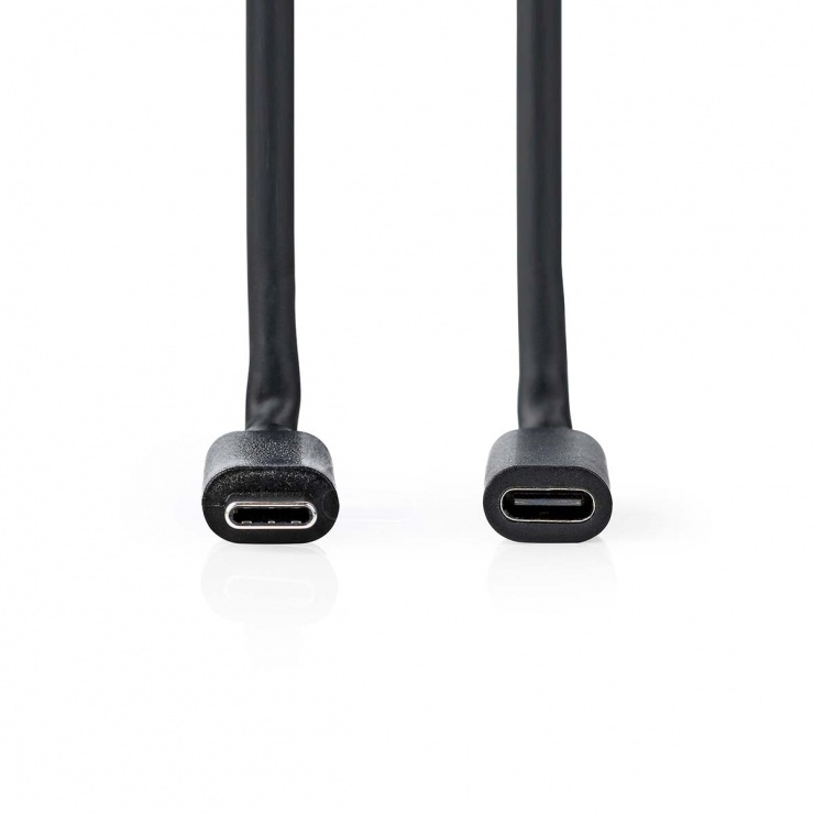 Cablu prelungitor usb 3.2 gen1 type c t-m 1m negru, nedis ccgp64010bk10