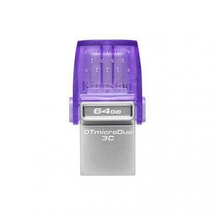 Stick USB-A 3.0 + type C DataTraveler microDuo 3C 64GB, Kingston DTDUO3CG3/64GB