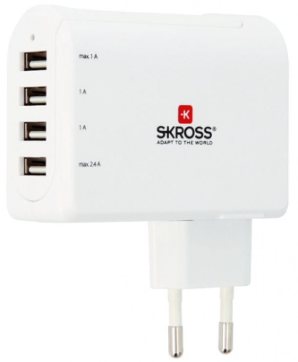 Incarcator priza 4 x usb 4.8a, elad-eu/4xusb-skrs