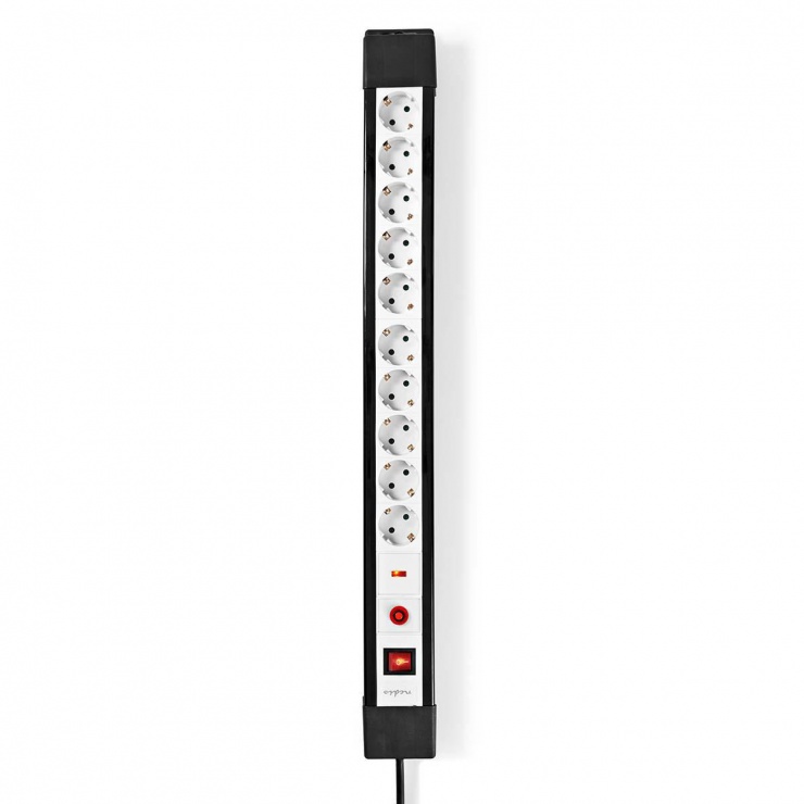 Prelungitor cu protectie 10 prize Schuko 16A 3m Switch On/OFF, EXS103SPF1PRO 16A