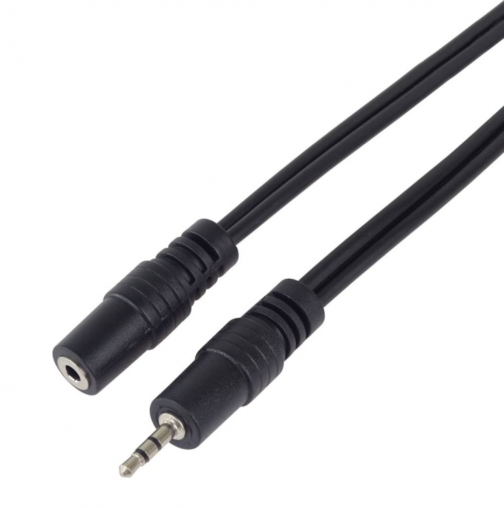 Cablu prelungitor jack stereo 2.5mm T-M 2m, KJACK2MF2 2.5mm imagine noua 2022