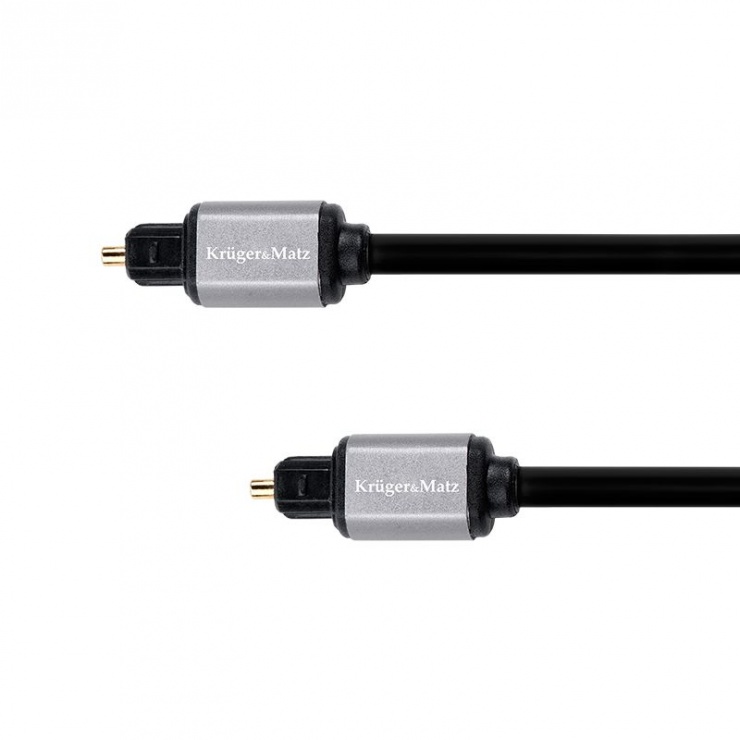 Cablu audio digital optic Toslink 10m, KM1222 imagine noua