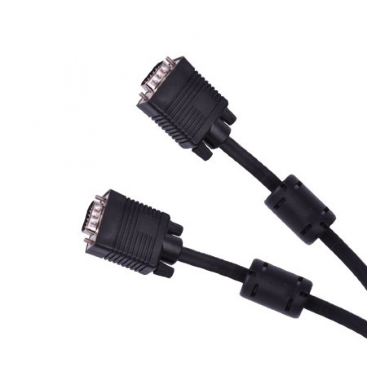 Cablu VGA T-T 10m Negru, KPO3710-10 10m imagine noua 2022