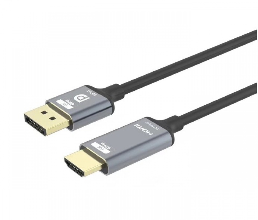 Cablu Displayport la HDMI 8K60Hz/4K144Hz T-T 2m, kportadk05-02 2m imagine noua 2022