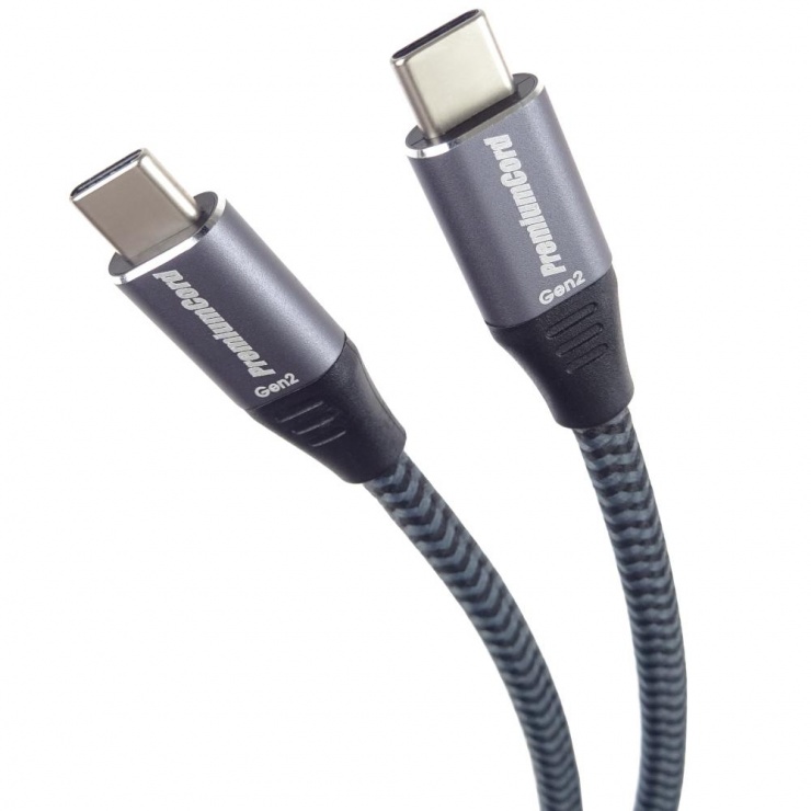 Cablu USB 3.2 Gen2-C la USB type C 3A/60W T-T brodat 2m, ku31cr2 2m imagine noua 2022