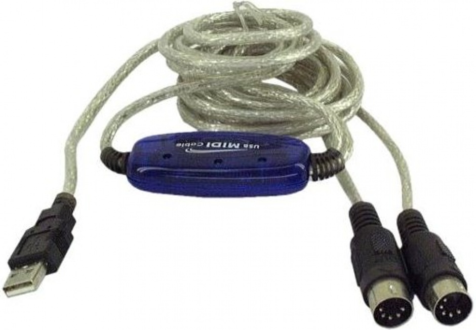 Cablu USB la 2 x Midi 5 pini, kumidi audio imagine noua tecomm.ro