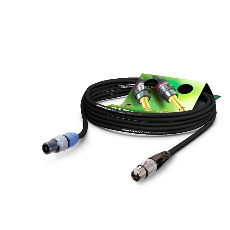 Cablu audio speakon la XLR 3 pini 20m Negru, NEUTRIK ME22-225-2000-SW conectica.ro