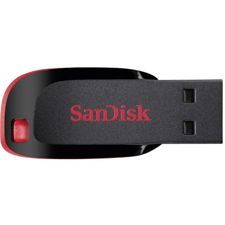 Stick USB 2.0 128GB SanDisk Cruzer Blade, SDCZ50-128G-B35 imagine noua