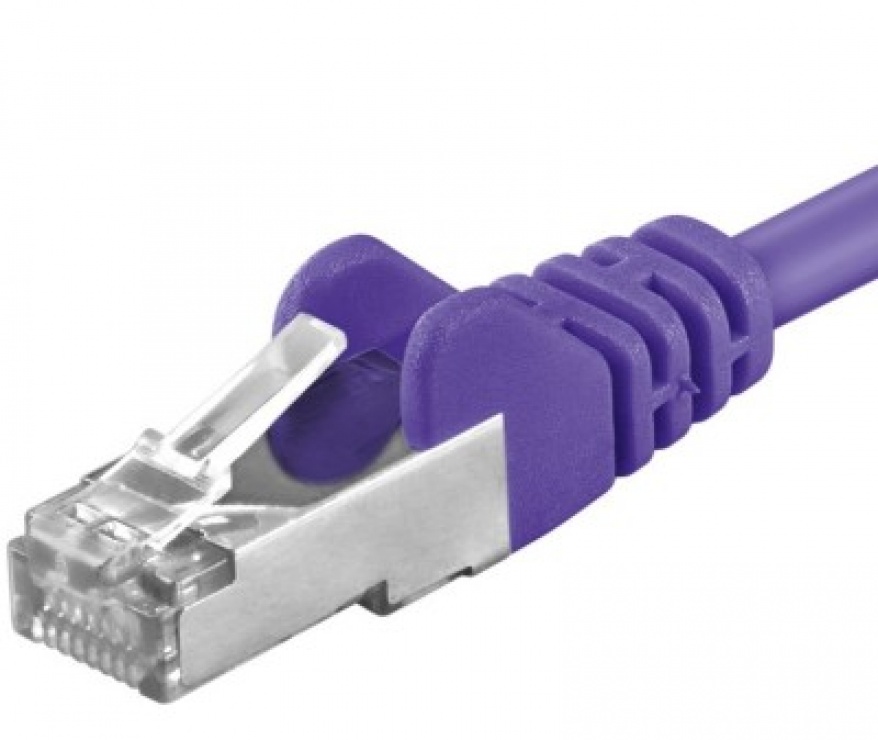 Cablu de retea RJ45 cat 6A SFTP 1m Mov, sp6asftp010V conectica.ro