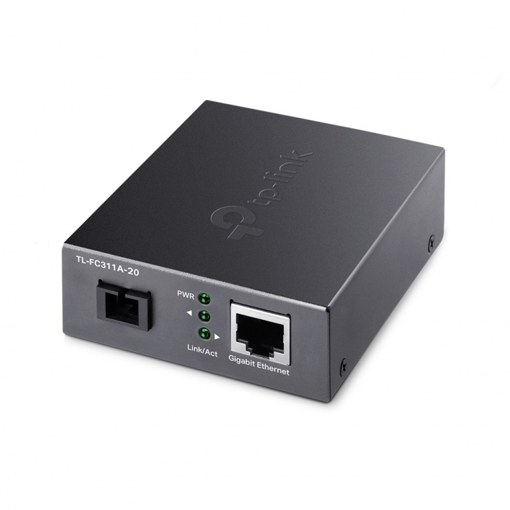 Media convertor Gigabit WDM SC Single-Mode, TP-LINK TL-FC311A-20 conectica.ro