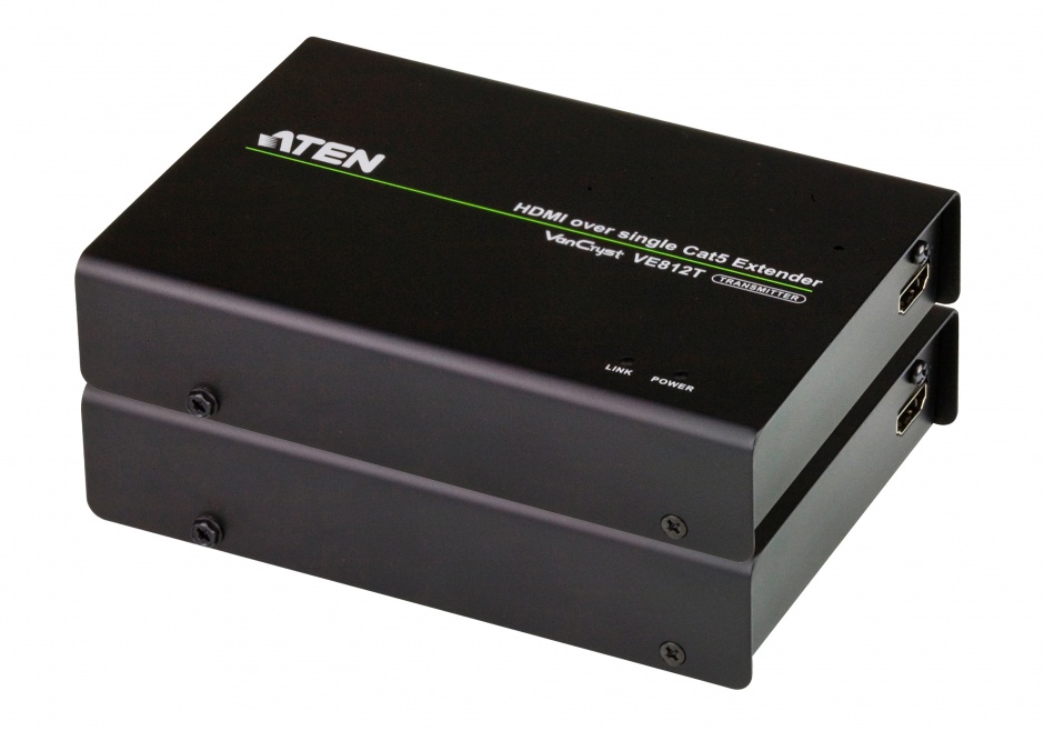 Extender HDMI over Single Cat.5 100m, Aten VE812 100m imagine noua tecomm.ro