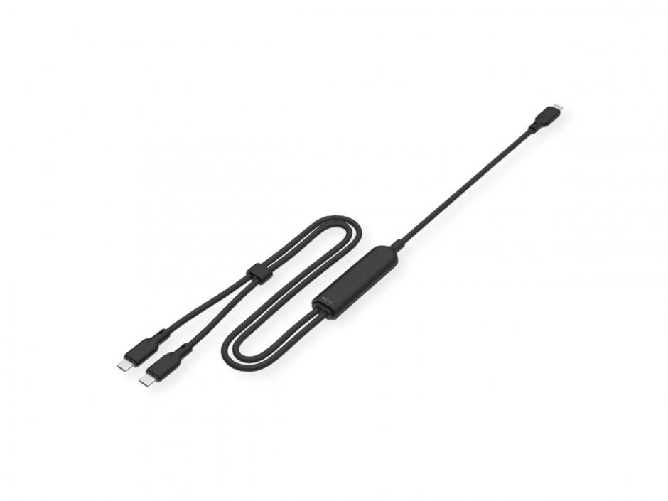 Cablu alimentare Y USB type C 100W 1.8m, Value 11.99.8312