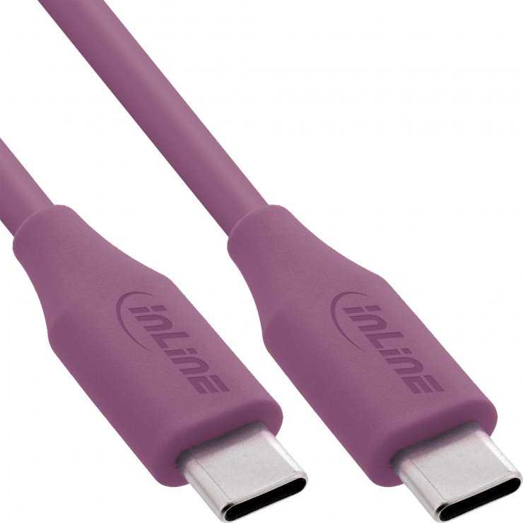 Cablu USB 2.0 type C fast charging silicon 100W Mov 2m, InLine IL35892P