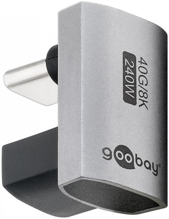 Adaptor USB4 type C unghi 180 grade U-shape T-M, Goobay G74445