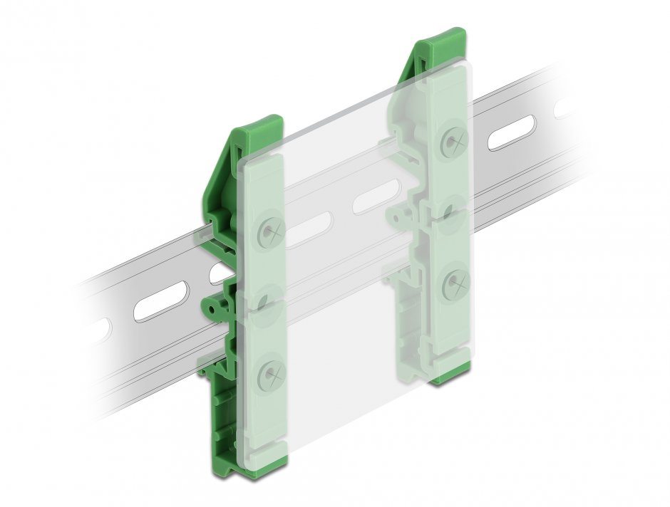 Set 4 buc clama sina DIN pentru PCB 85mm, Delock 66261
