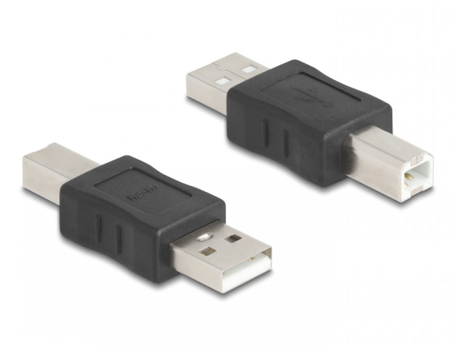 Adaptor USB-B 2.0 la USB-A T-T, Delock 67198