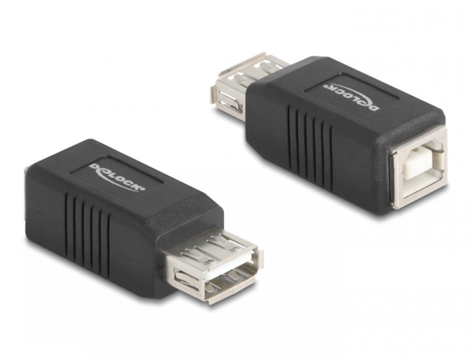 Adaptor USB-B 2.0 la USB-A M-M, Delock 67203