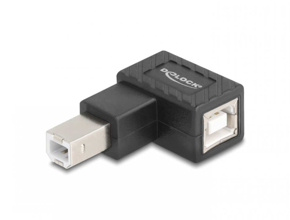 Adaptor USB-B 2.0 unghi 90 grade dreapta T-M, Delock 67206