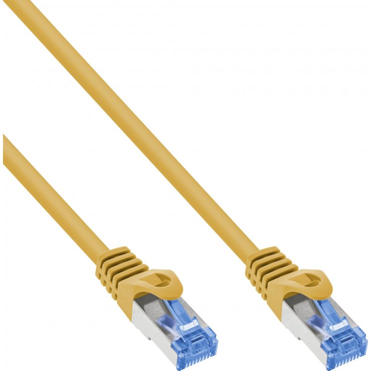 Cablu de retea RJ45 Cat.6A S/FTP LSoH CCA 0.3m Galben, InLine IL72633Y