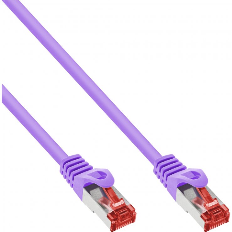 Cablu de retea RJ45 S/FTP PiMF Cat.6 1m Mov, InLine IL76411P