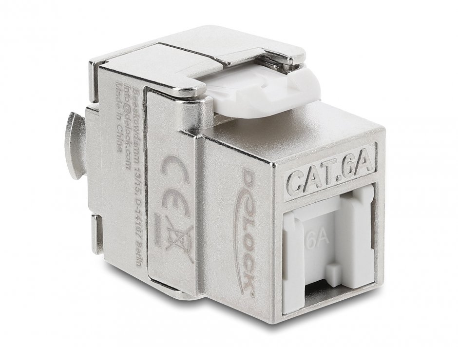 Keystone RJ45 la LSA Cat.6A ecranat tool-free dust protection, Delock 90706
