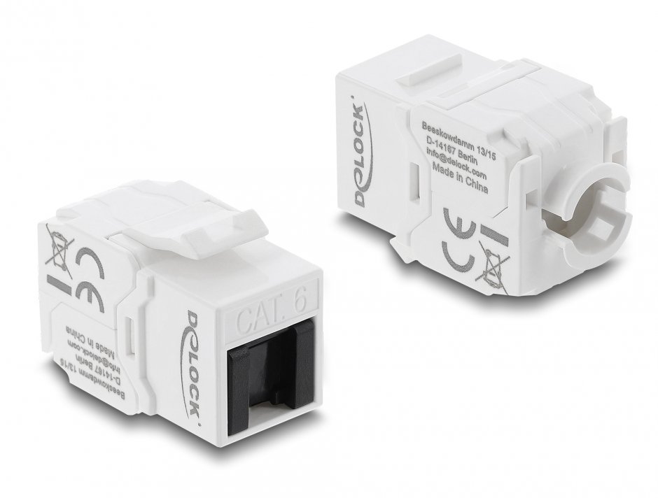 Keystone RJ45 la LSA Cat.6 tool-free dust cover, Delock 90799