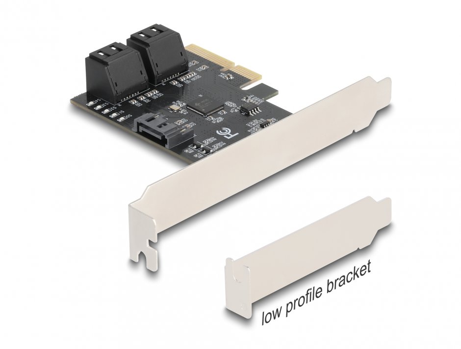 PCI Express cu 5 x SATA LPFF, Delock 90890
