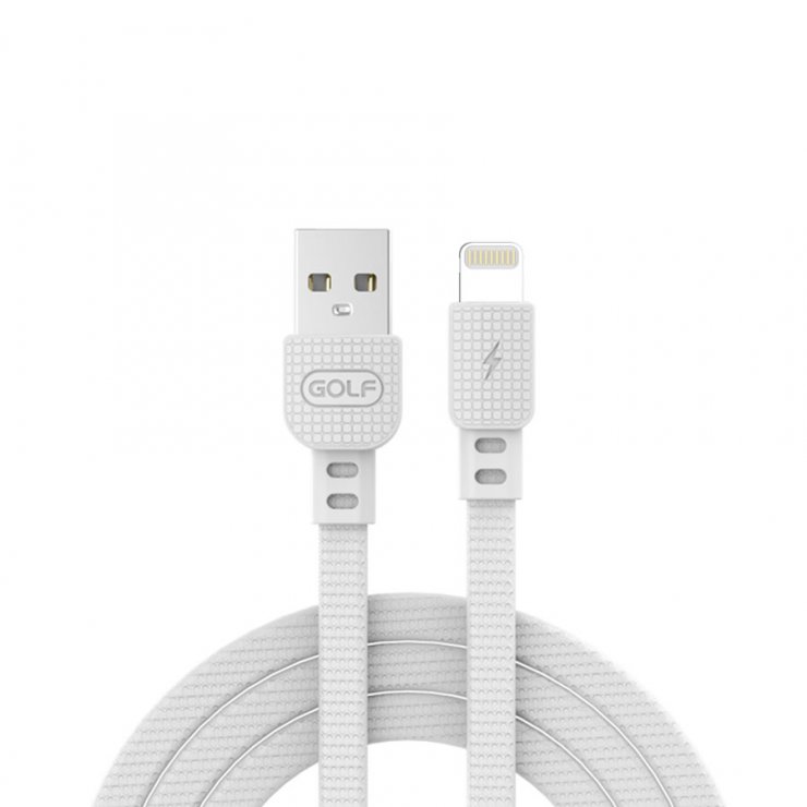 Cablu de date si incarcare USB-A la iPhone Lightning 3A flat 1m, GC-66I*