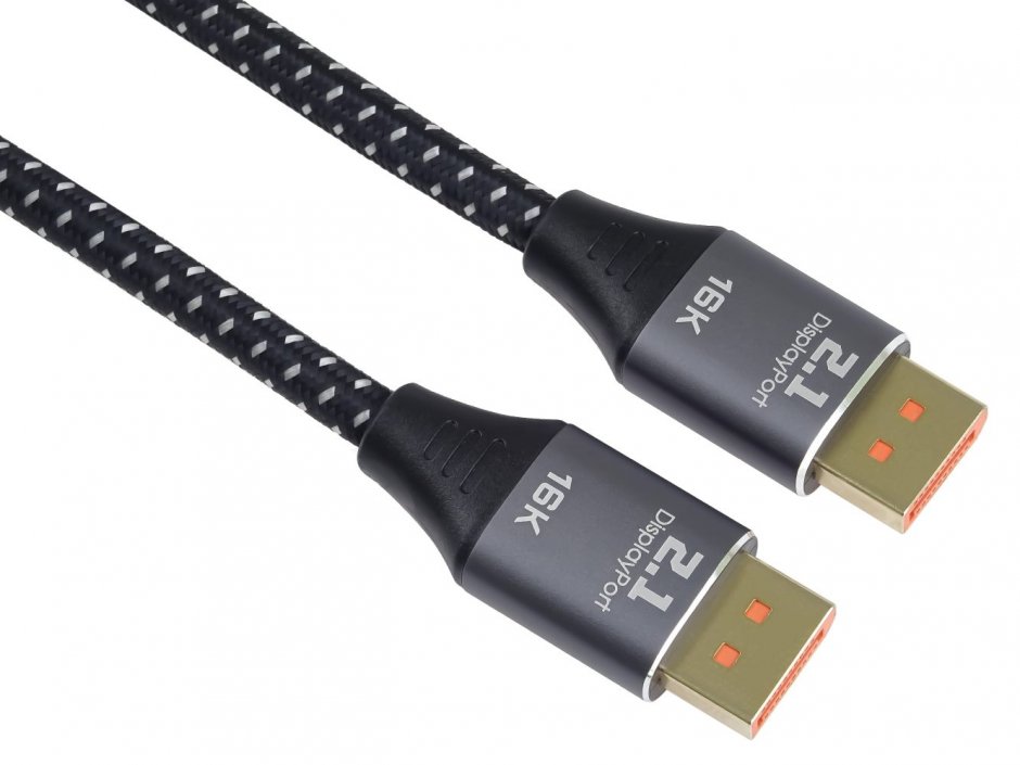 Cablu Displayport 16K60Hz/8K120Hz/4K240Hz T-T 2m brodat, kport11-02
