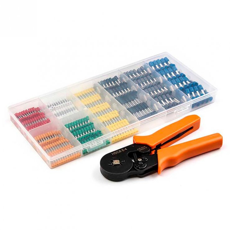 Set 800 conectori + cleste sertizare, NAR0868