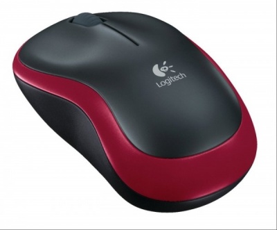 Mouse logitech m185 wireless mouse, red