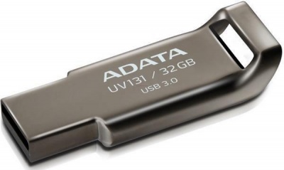 Stick usb 3.0 32gb adata uv131 aliaj zinc grey crom
